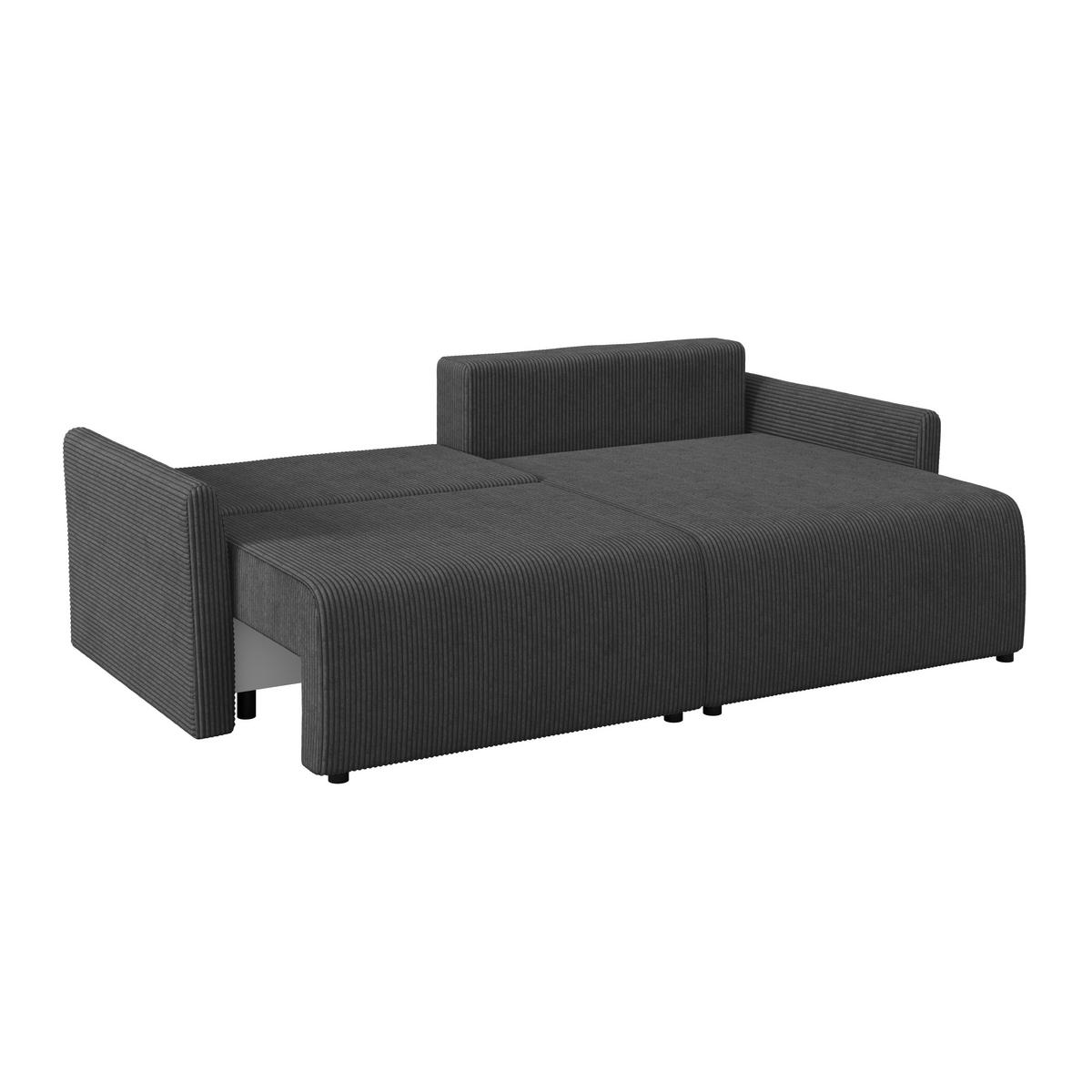 Coltar SONOS - negru/ecru, Modern, textil (228/146cm) - Modern Living