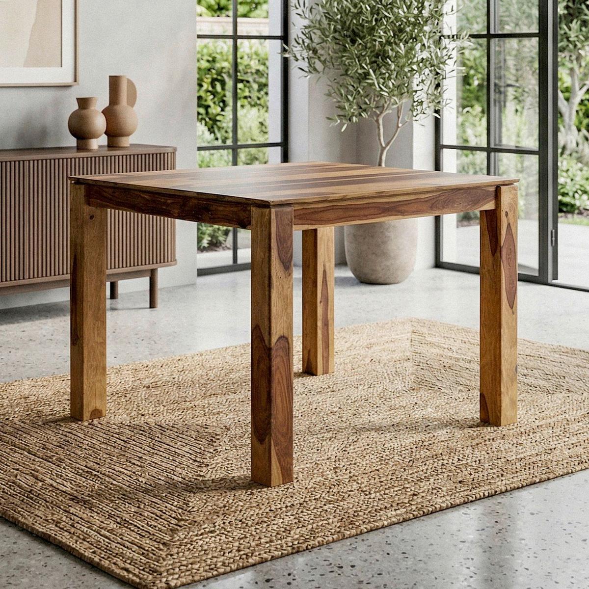 Esstisch Wl7.490 - Sheeshamfarben, Design, Holz (80/75/80cm) - Livetastic