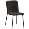 Stuhl Mila Dunkelgrau - Dunkelgrau/Schwarz, MODERN, Holz/Textil (43/82/57cm) - Mömax