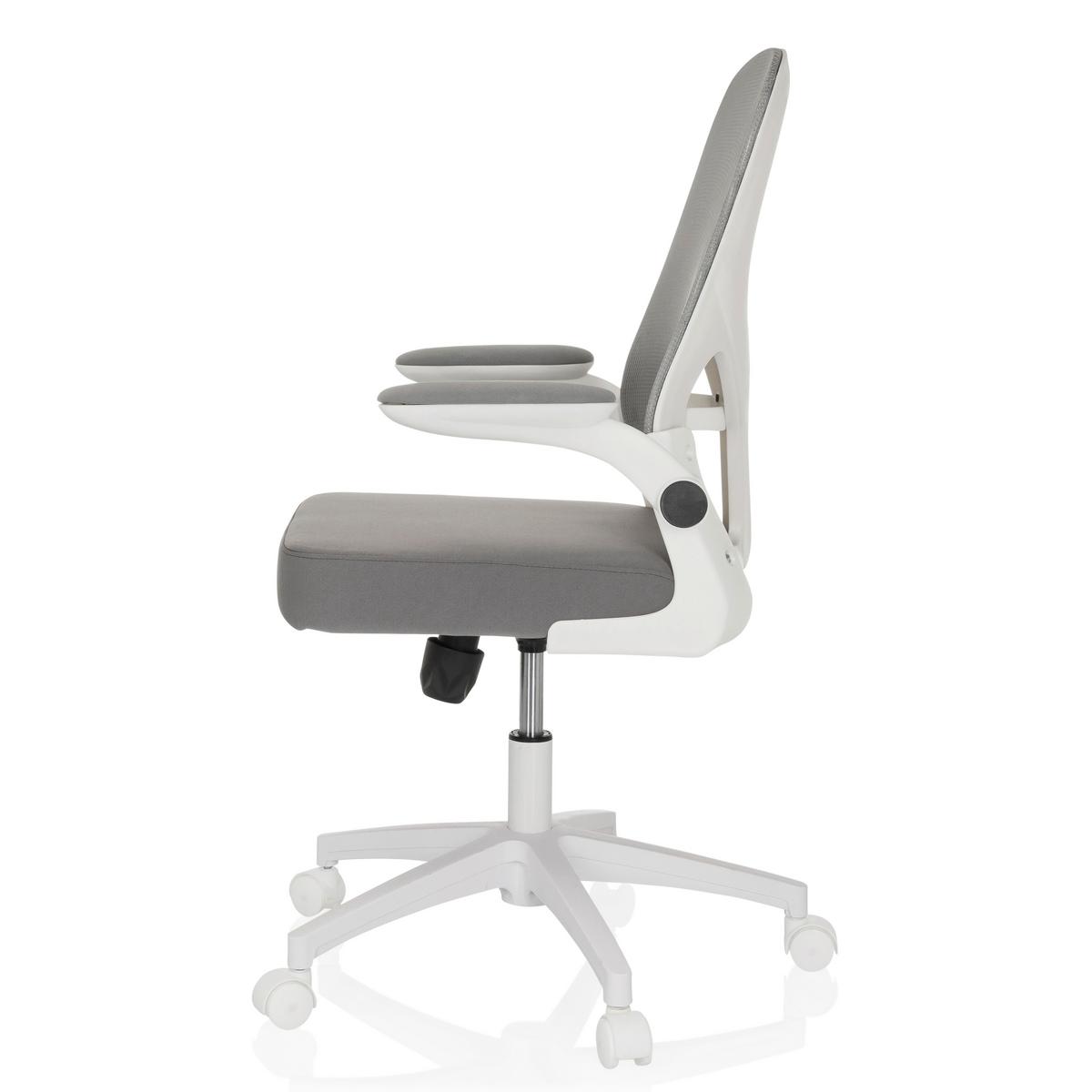 Drehstuhl Belio W Grau/Weiß - Grauweiß/Weiß, MODERN, Kunststoff/Textil (60/95-105/54cm) - MID.YOU