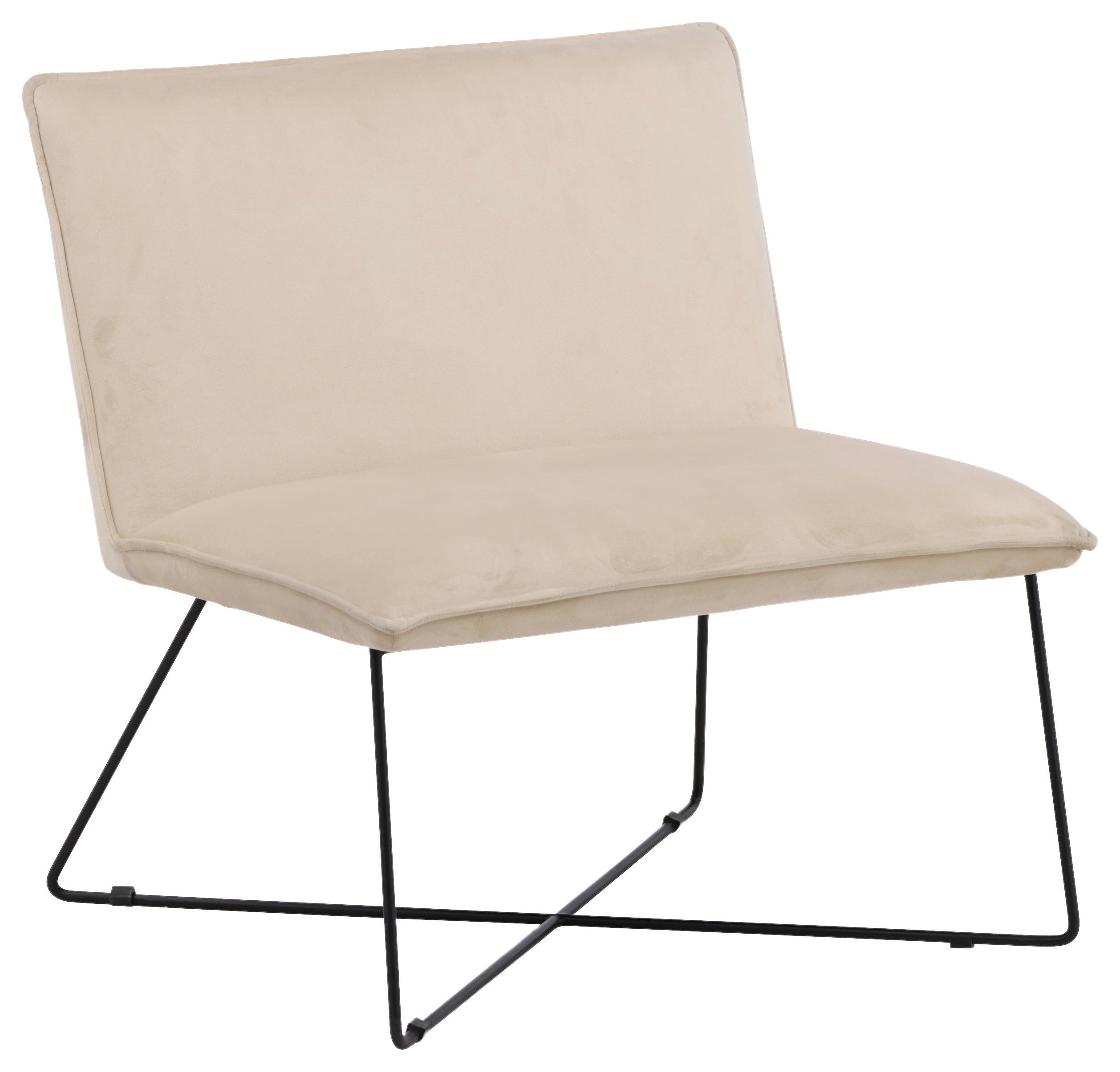 SESSEL X-LOUNGE - Schwarz/Weiß, Design, Kunststoff/Textil (61,5/82,5/72cm) - Livetastic