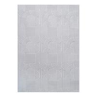 Flachwebeteppich Calma 125 Silber 200 X 290 Cm - Silberfarben, Basics, Textil (200/290cm) - Kayoom