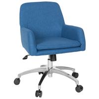 Vrtljivi Stol Shake 400, Modra - modra/srebrne barve, Basics, kovina/umetna masa (53/82/62cm) - MID.YOU