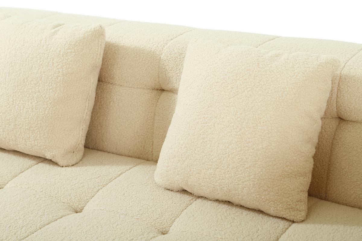 Dvosed Aristo, Bež - bež, Design, tekstil (210/70/100cm) - P & B