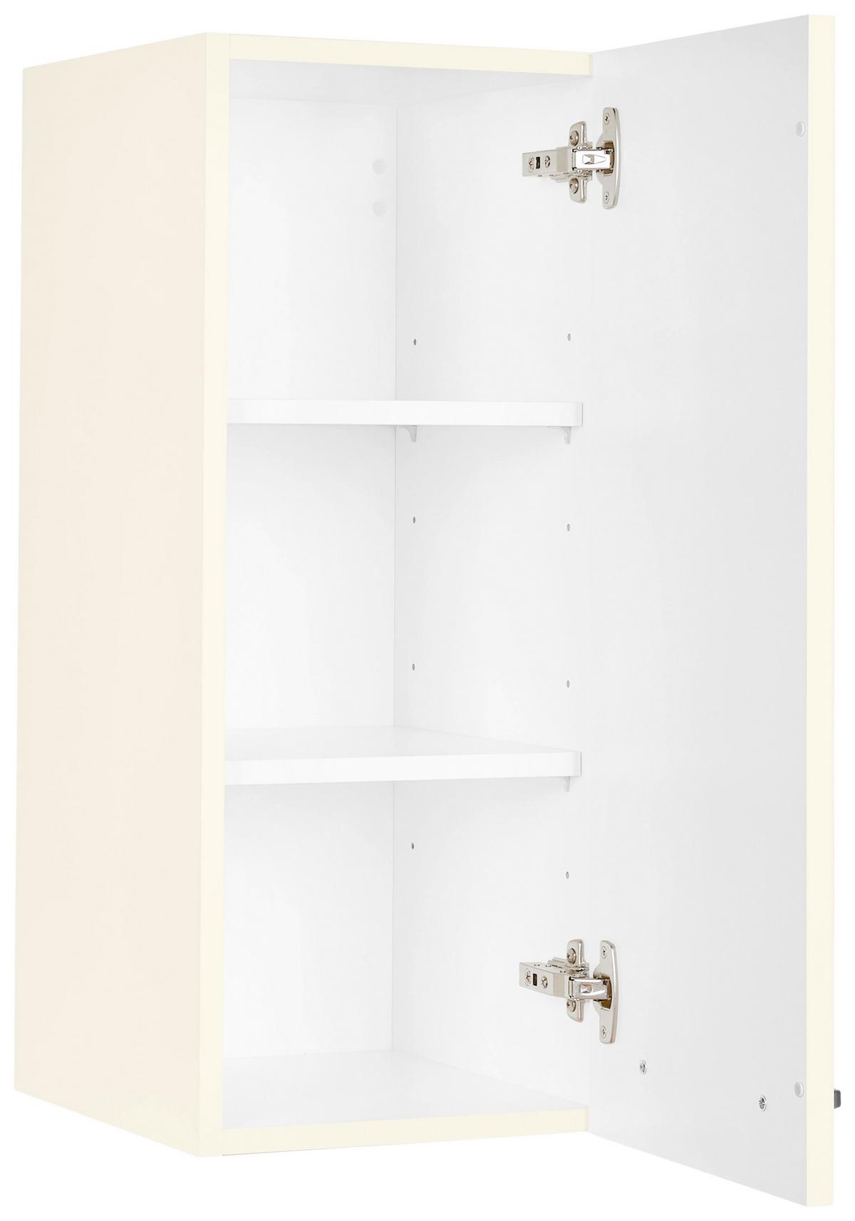 Küchenoberschrank Touch Magnolie - Edelstahlfarben/Magnolie, MODERN, Holzwerkstoff/Metall (30/72/35cm) - Nobilia