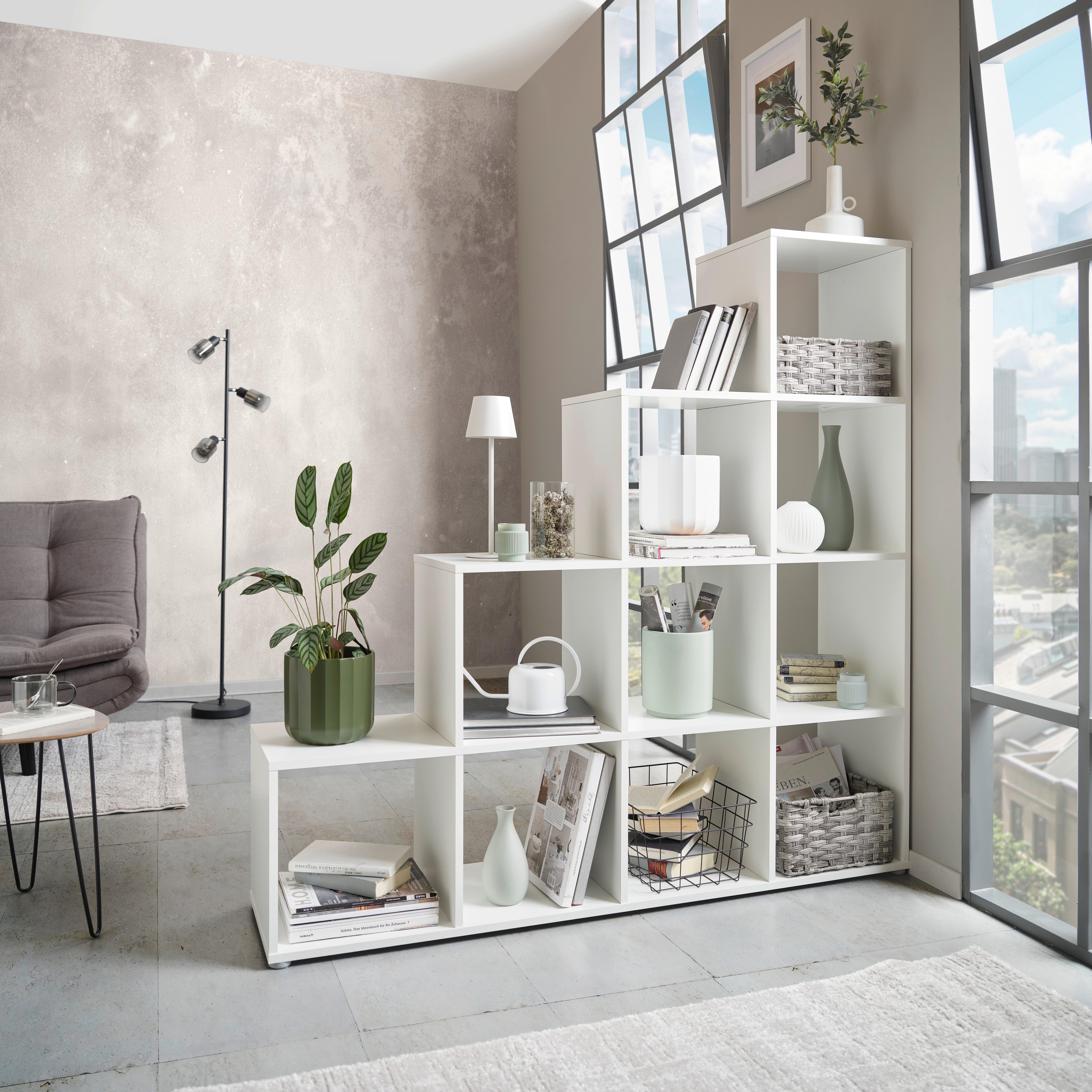 Separator de cameră PISA 4 - alb, Modern, material pe bază de lemn (149/148/35cm) - Modern Living