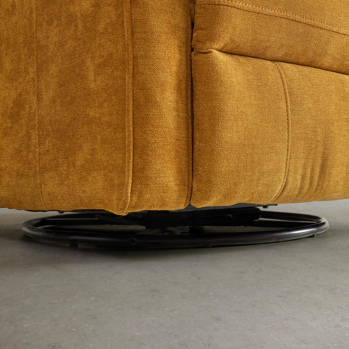 Relax Fotel Melinda - sárga/currysárga, Modern, textil/fém (76/103/93cm) - Mömax