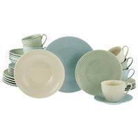 Kombinirani Servis Valencia, 30-Delni - pastelno modra/krem barve, Basics, keramika - Creatable