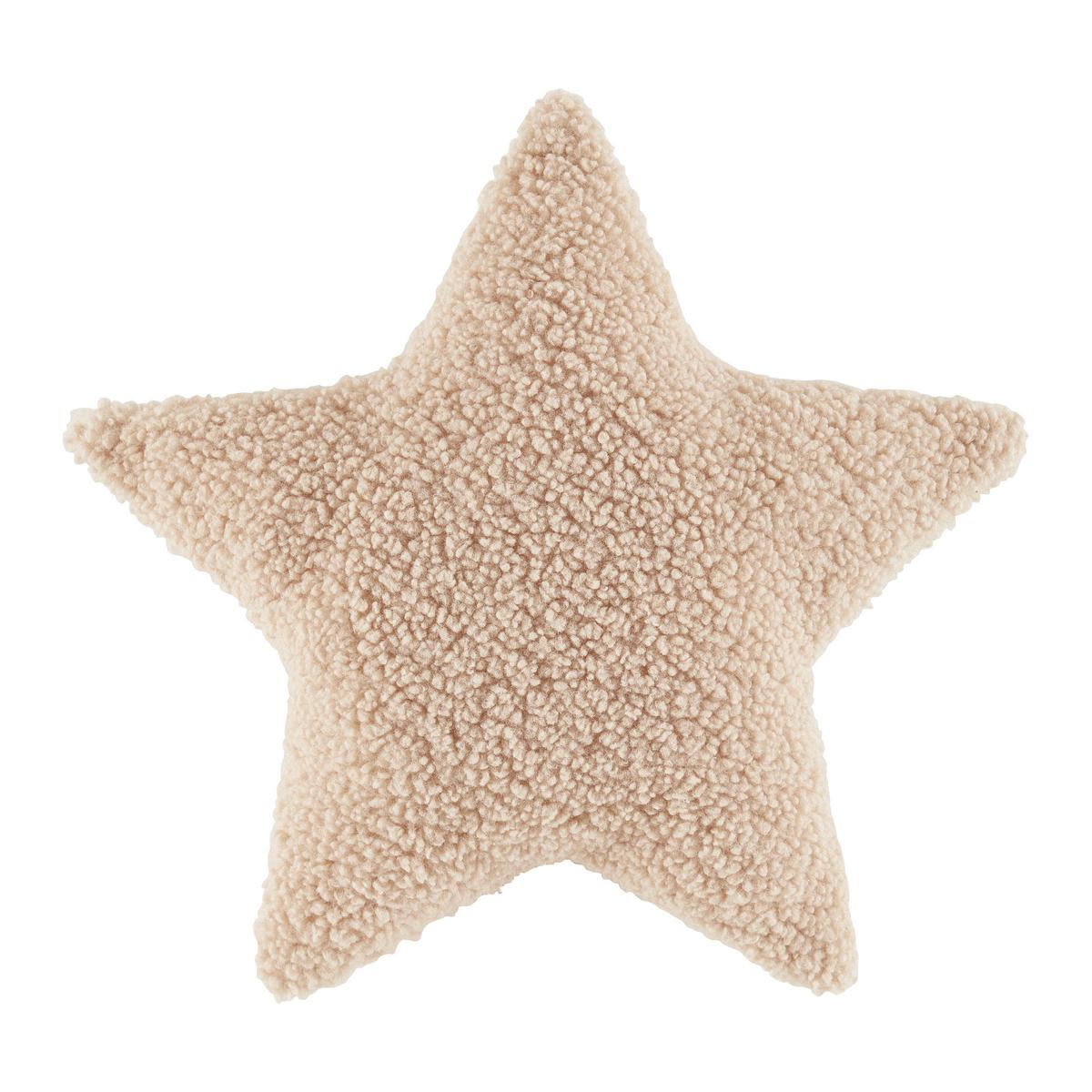 Ukrasni Jastučić Star - bež, Konvencionalno, tekstil (43/40/8cm) - Modern Living