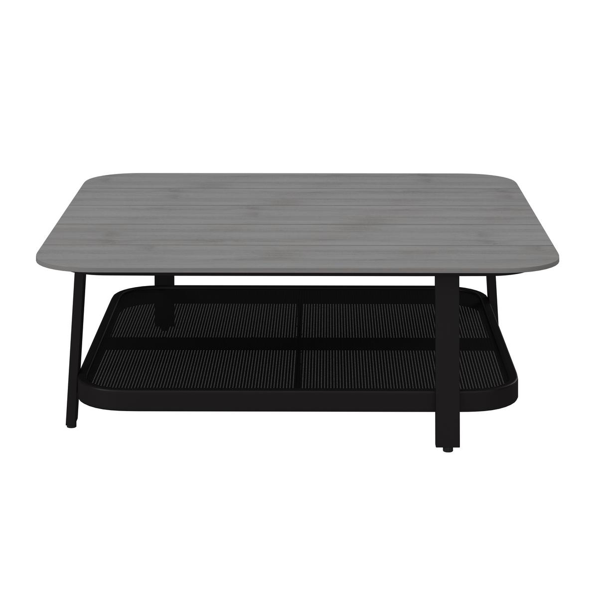 Kerti Garnitúra Mara - fekete/sötétszürke, Modern, műanyag/textil (186/61/76,5cm) - Bessagi Garden