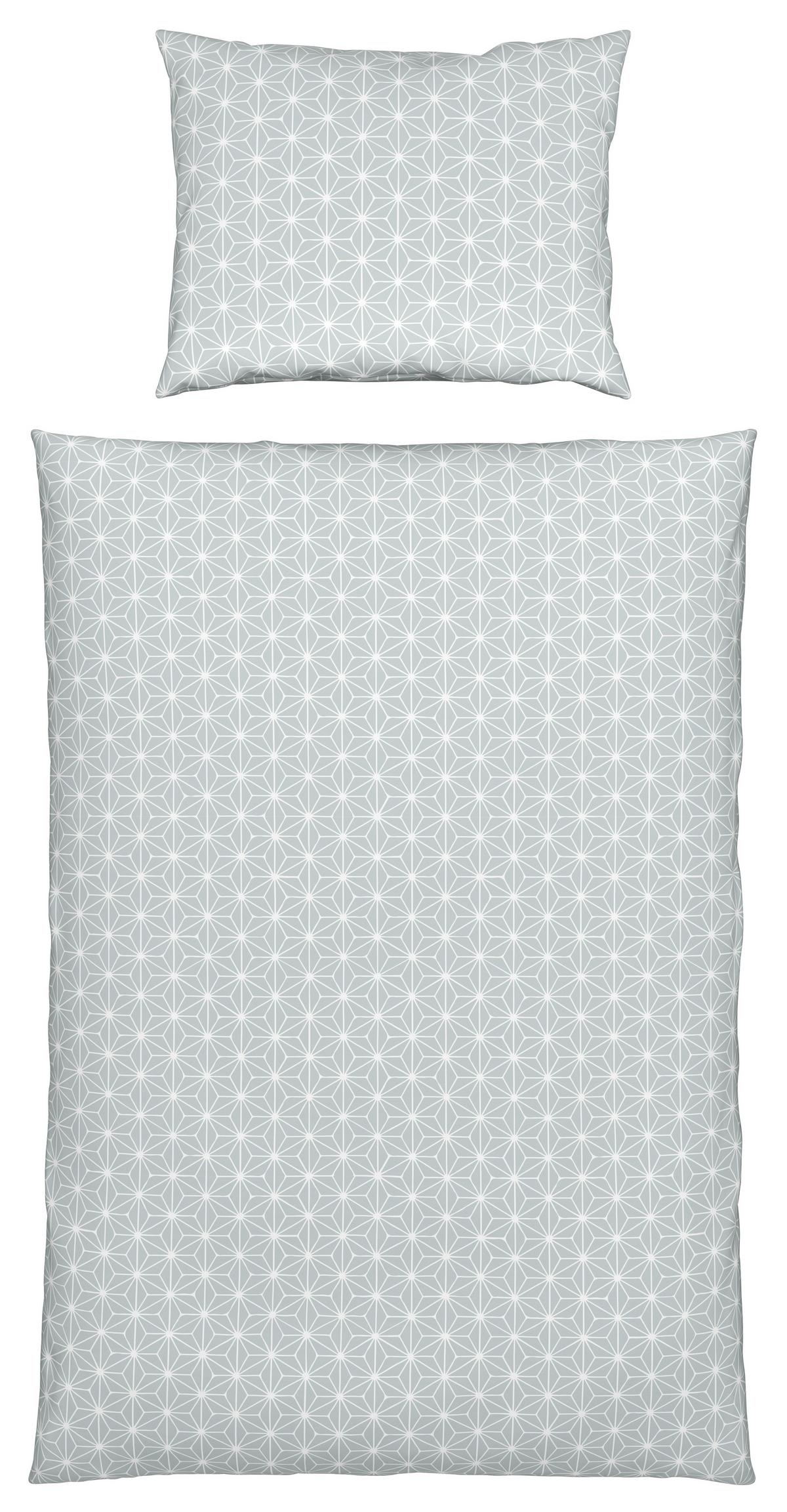Bettwäsche Emma in Hellgrün ca. 135x200cm - Jadegrün, KONVENTIONELL, Textil (135/200cm) - Modern Living
