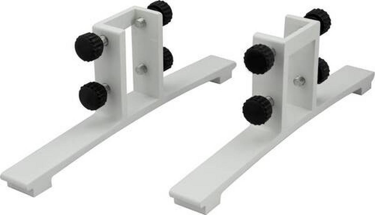 Infrarot-Heizpaneel Montageset Weiß - Weiß, Basics, Kunststoff/Metall (22,5/15,2/3,5cm)