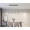 LED-HÄNGLAMPA KALTI - vit/svart, Modern, metall/glas (110/18/120cm) - Mömax