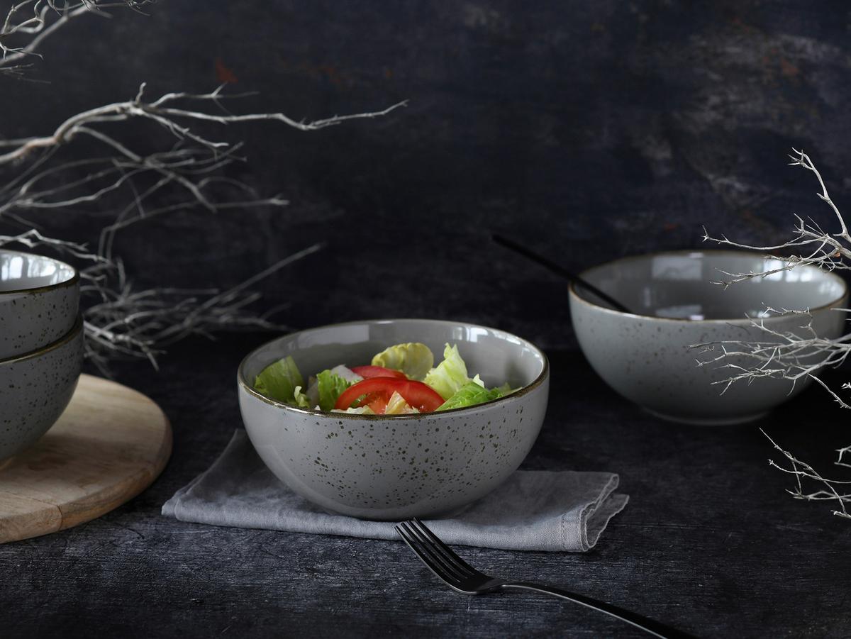 Set Posod Stone, 4-Delni - siva, Design, keramika (17,5cm) - Creatable