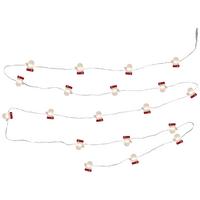 Okrasna Led-svetilka Steve - rdeča/prozorno, kovina/umetna masa (220cm) - Mömax