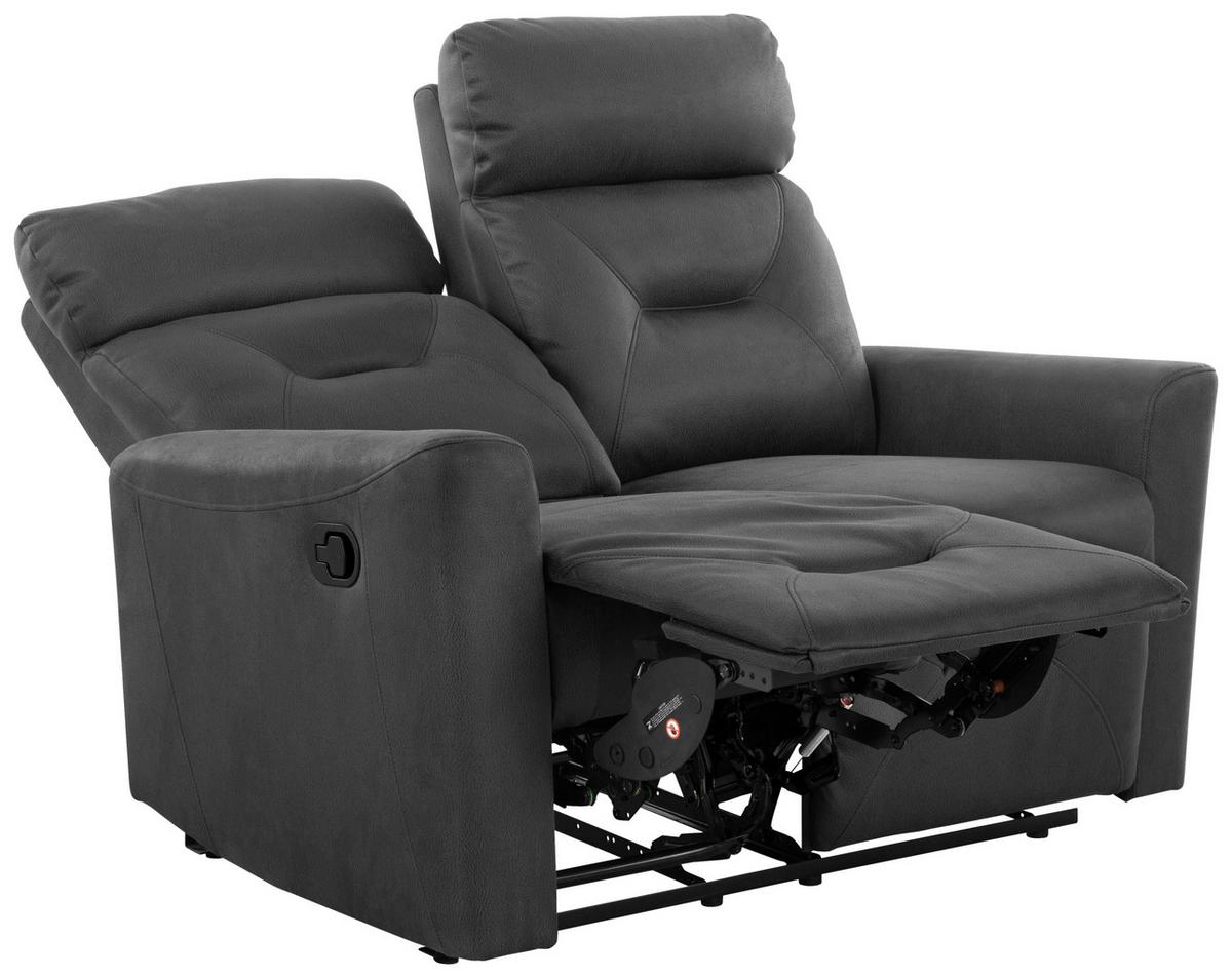 Dvosed Aureli, Črna - črna, Basics, kovina/tekstil (134,5/102,5/92,5cm) - Livetastic