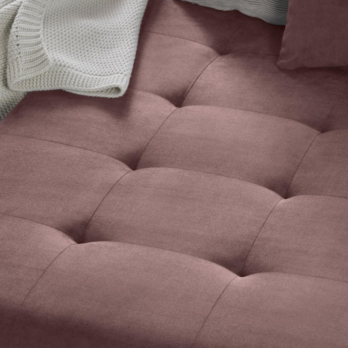 Wohnlandschaft Enrico Flieder - Chromfarben/Flieder, KONVENTIONELL, Kunststoff/Textil (303/88/185cm) - Mömax