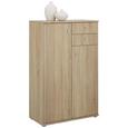 Highboard Eichefarben - Eichefarben/Alufarben, MODERN, Holzwerkstoff/Kunststoff (72/111/34cm) Highboard Eichefarben - Eichefarben/Alufarben, MODERN, Holzwerkstoff/Kunststoff (72/111/34cm)