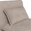 BÄDDFÅTÖLJ LUNA - beige/svart, Modern, metall/textil (92/86/80cm) - Bessagi Home