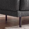 SOFFA CELINA - mörkgrå/svart, Modern, metall/trä (278/175cm) - Bessagi Home