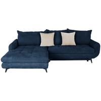 Kutna Garnitura Wave - tamno plava/bež, Moderno, tekstil/metal (189/266cm) - Modern Living
