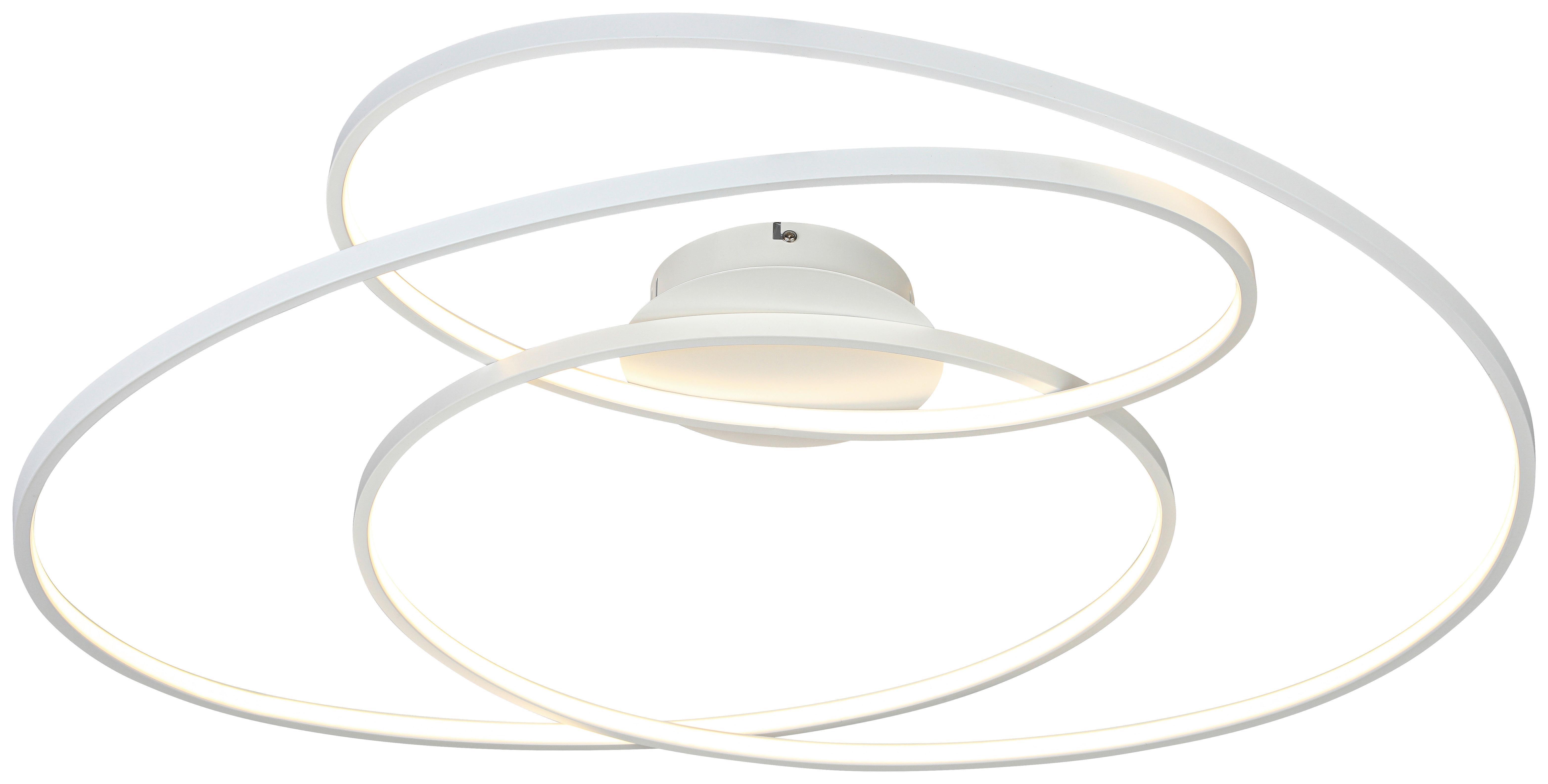 LED-TAKLAMPA WILMA - vit, Modern, metall/plast (65/80/15,5cm) - Mömax