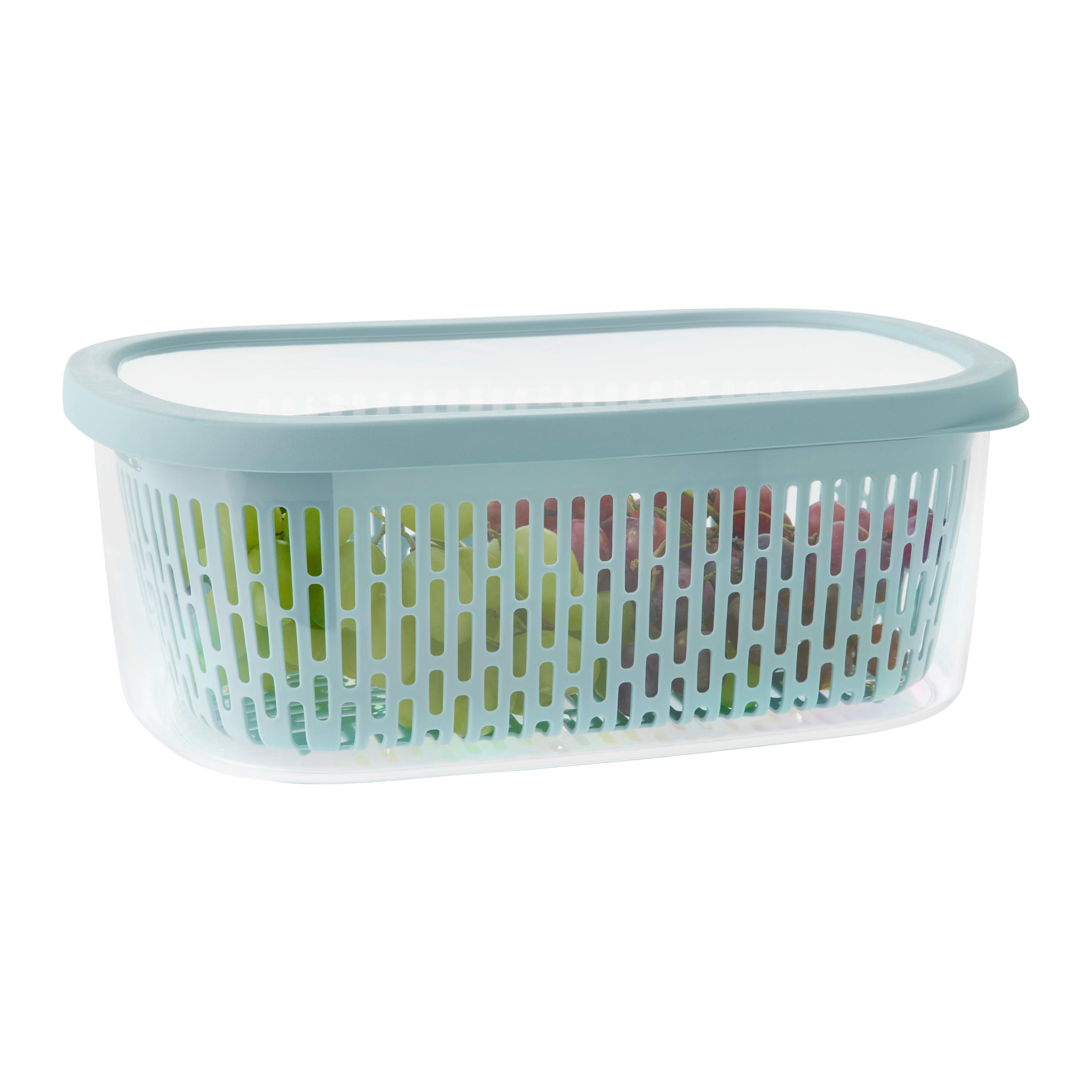 MATBEHÅLLARE AROMA 4L - pastellblå, Klassisk, plast (28,5/20,5/11cm) - Mömax