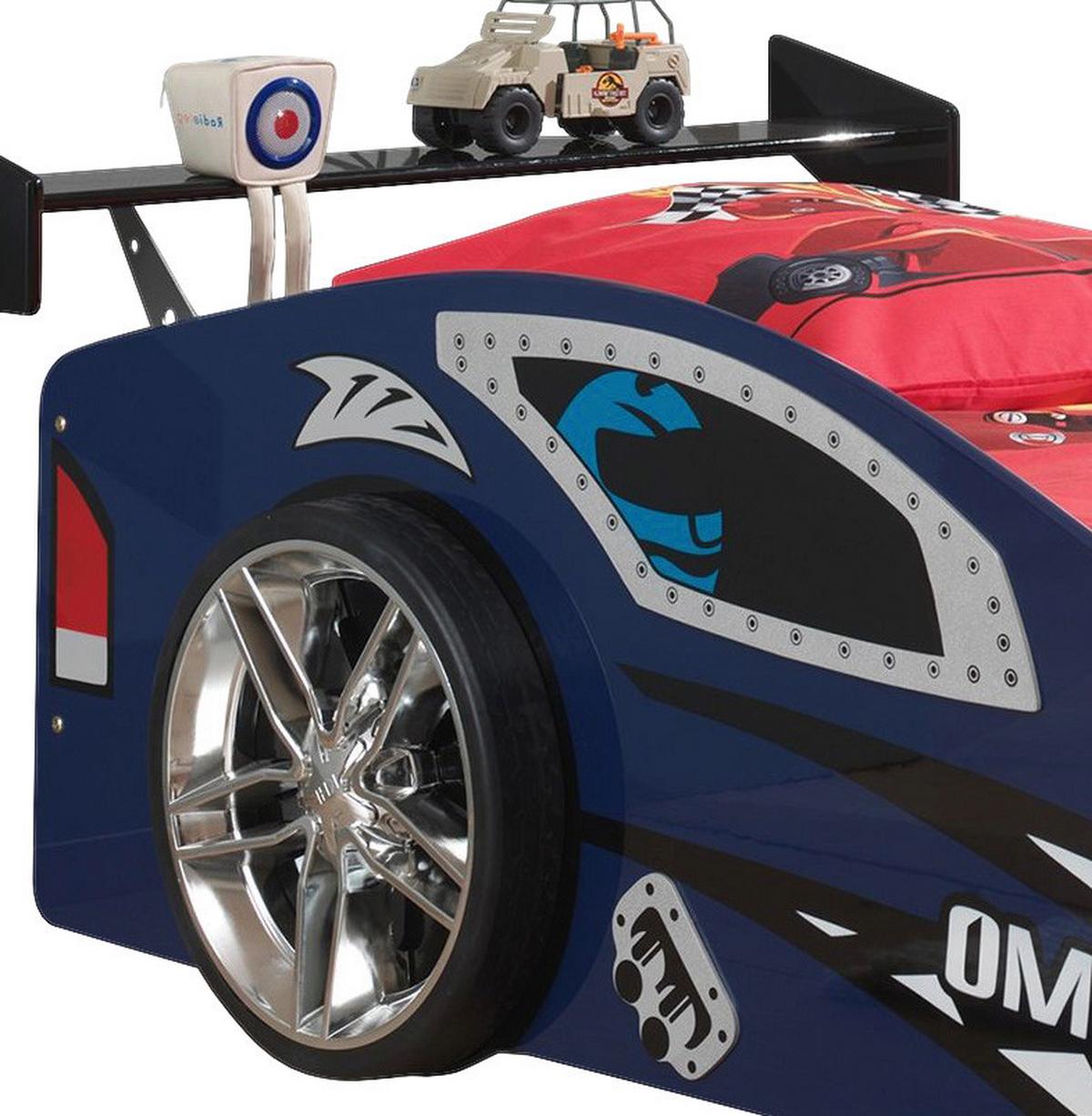 Autobett Grand Turismo Rennwagen 90x200 Blau - Blau, MODERN, Holzwerkstoff (90/200cm) - Vipack