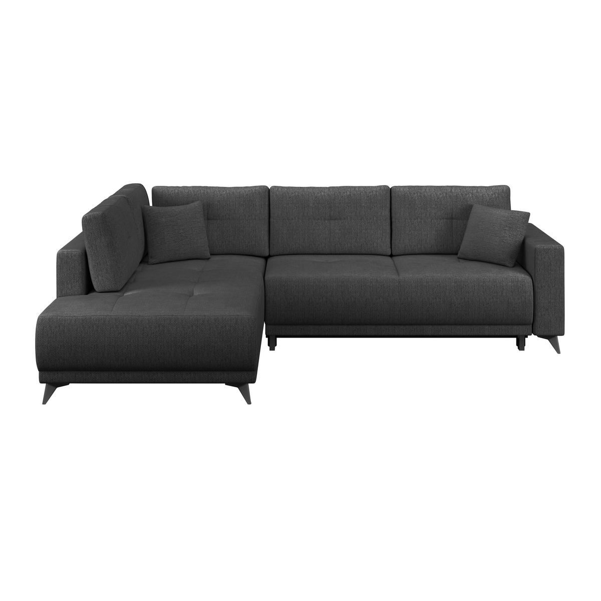 Kutna Garnitura Texas - sivo-smeđa/crna, Konvencionalno, drvo (203/259cm)