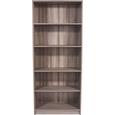 Regal 4-you Yur03 - temno rjava, leseni material (74/189,5/34,6cm) - Mömax modern living