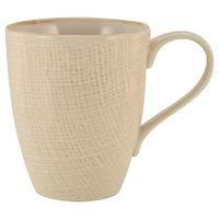 Kávésbögre Canvas - krémszínű/fehér, kerámia (13/9/11cm) - Premium Living