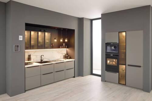 Ausstellungsküche Easytouch Taupegrau - Nobilia
