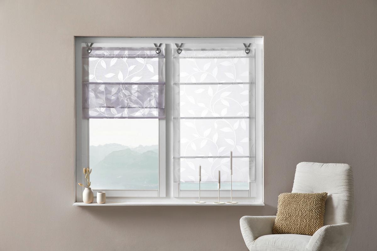 ROLETA BORIA - biały, Natur, tkanina (80/130cm) - Novel