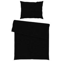 Bettwäsche Iris in Schwarz ca. 140x200cm - Schwarz, MODERN, Textil (140/200cm) - Modern Living