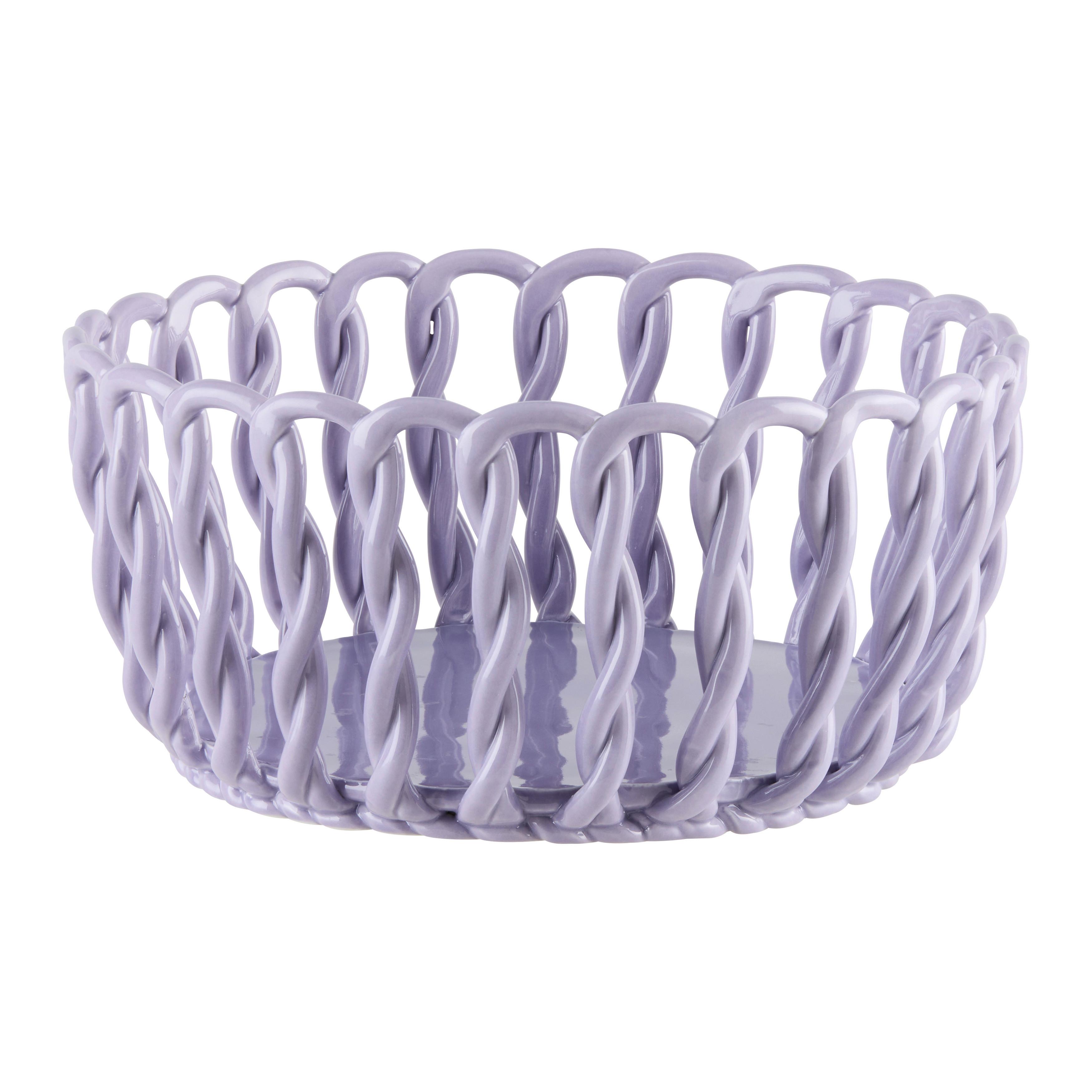 Obstschale Candy Colros - L Lila - Lila, MODERN, Keramik (25/12cm) - Mömax
