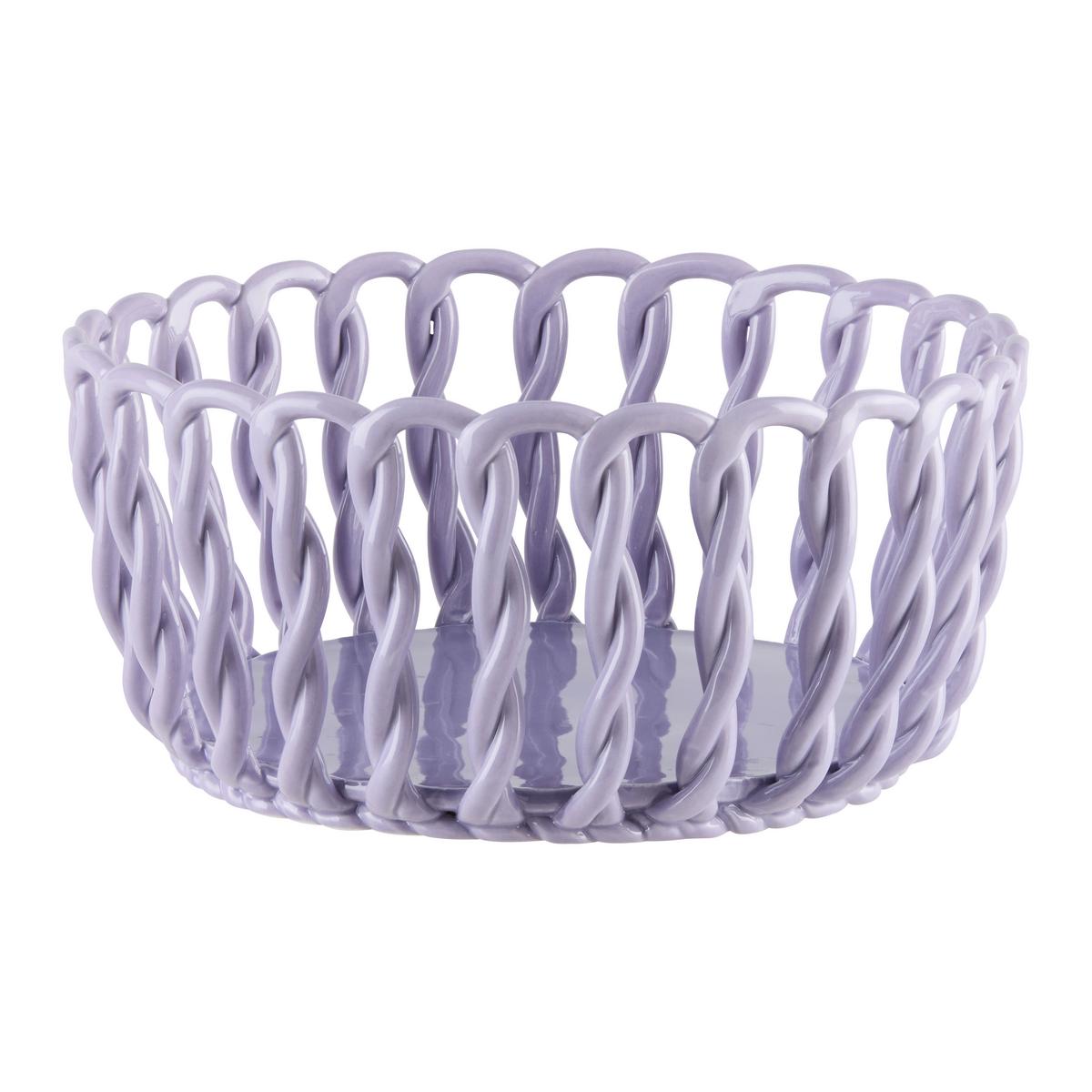 Obstschale Candy Colros - L Lila - Lila, MODERN, Keramik (25/12cm) - Mömax