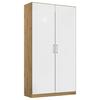 Ormar S Klasičnim Vratima Berlin - hrast Artisan/bijela visoki sjaj, Moderno, drvni materijal/plastika (91/197/54cm) - Modern Living