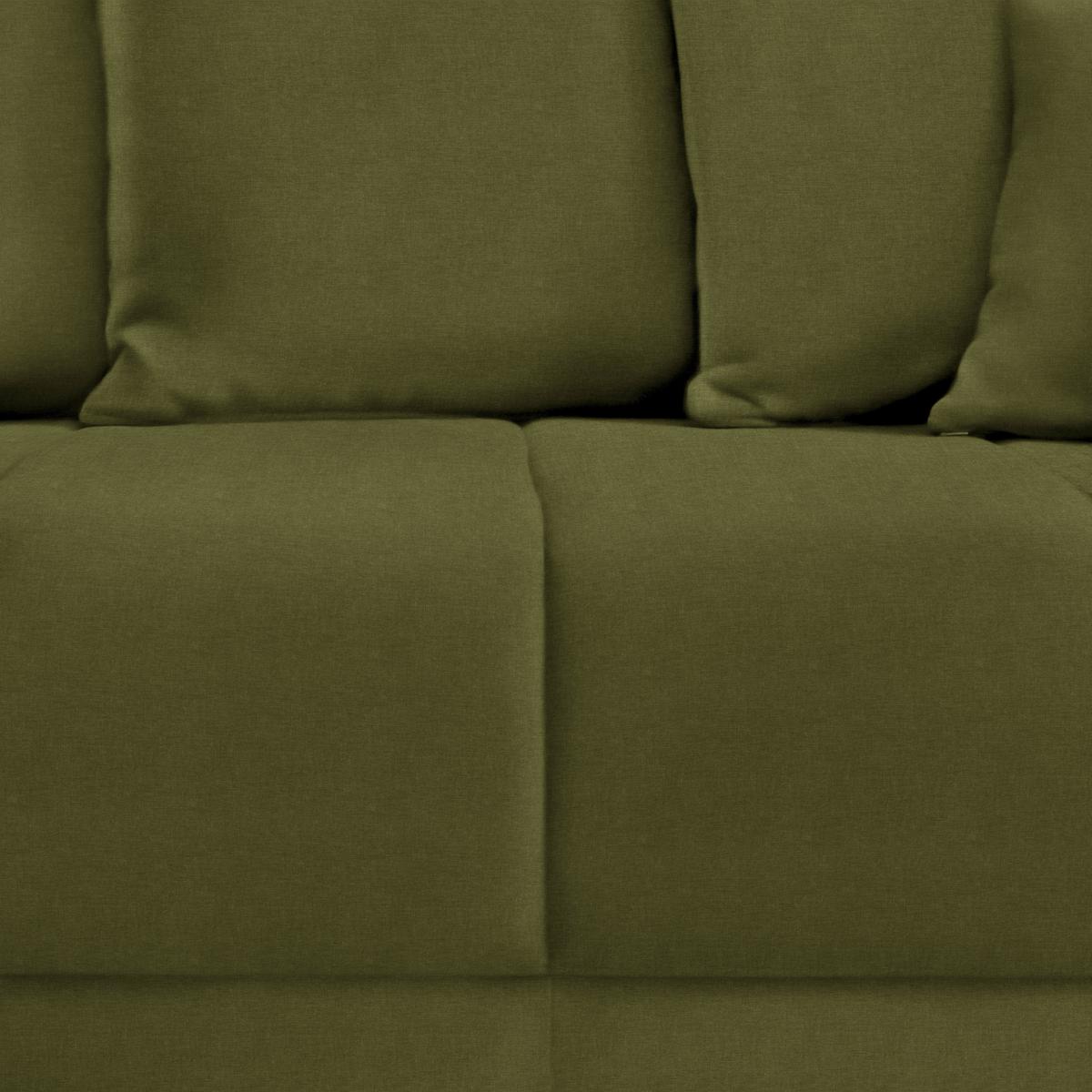 Ecksofa Alatri Olivgrün - Schwarz/Olivgrün, Modern, Kunststoff/Textil (289/90/176cm) - Based
