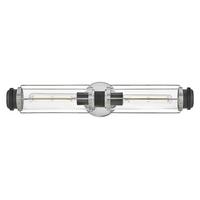 Fürdőszobai Falilámpa Hk-Masthead2-Pcbk - krómszínű/fekete, Konventionell, üveg/fém (12,2/61/12,8cm) - Elstead Lighting