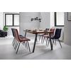 STOL SURI - svart/rosa, Modern, metall/trä (46/87/59cm) - Bessagi Home