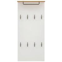 Garderobenpanel Marit ca.50x110,6x19,9cm Weiß - Eichefarben/Weiß, KONVENTIONELL, Holzwerkstoff (50/110,6/19,9cm) - MID.YOU