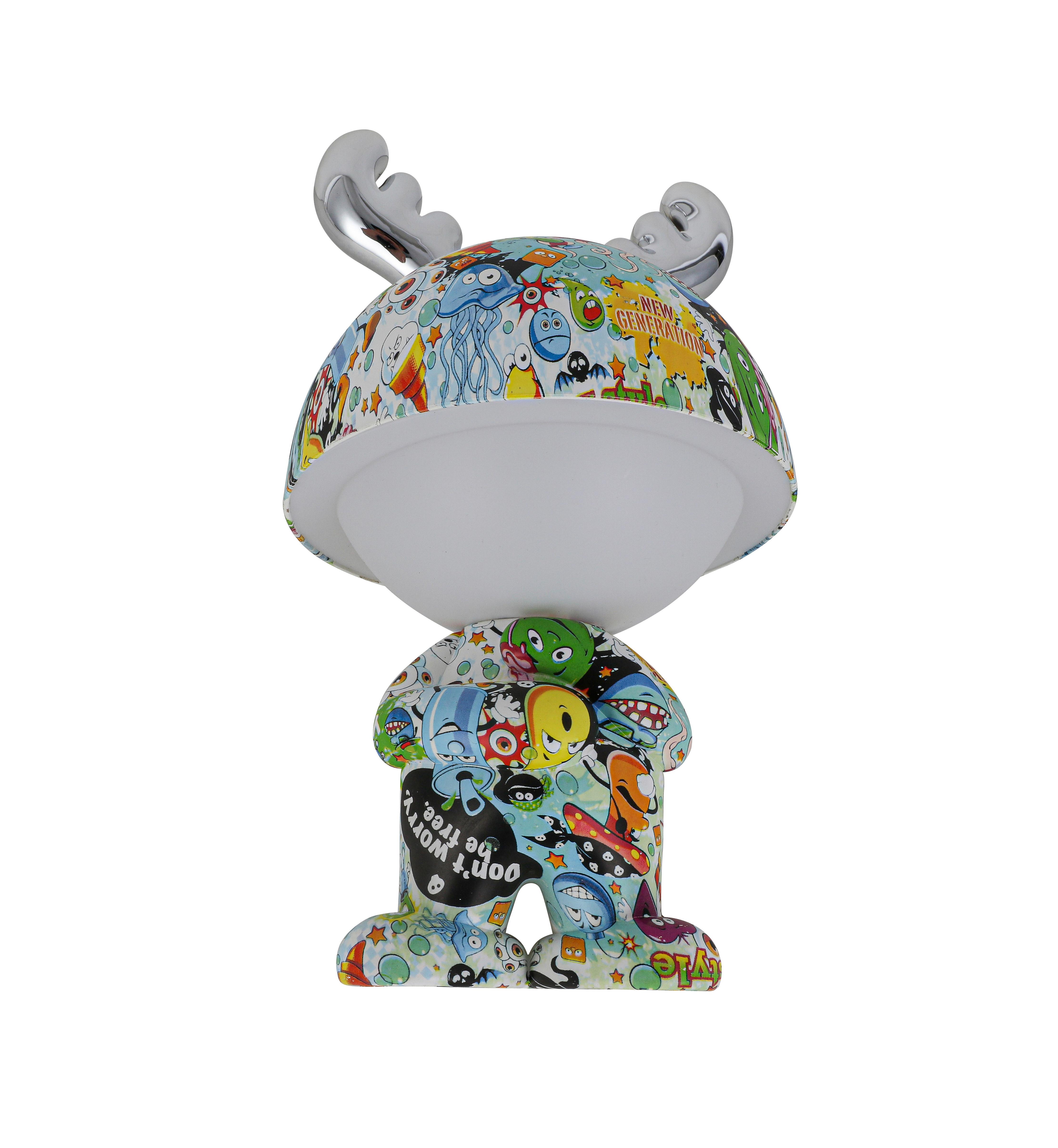 LED-DEKORATIONSLAMPA LEA - kromfärg/multicolor, Modern, metall/plast (17/17/30cm) - Mömax