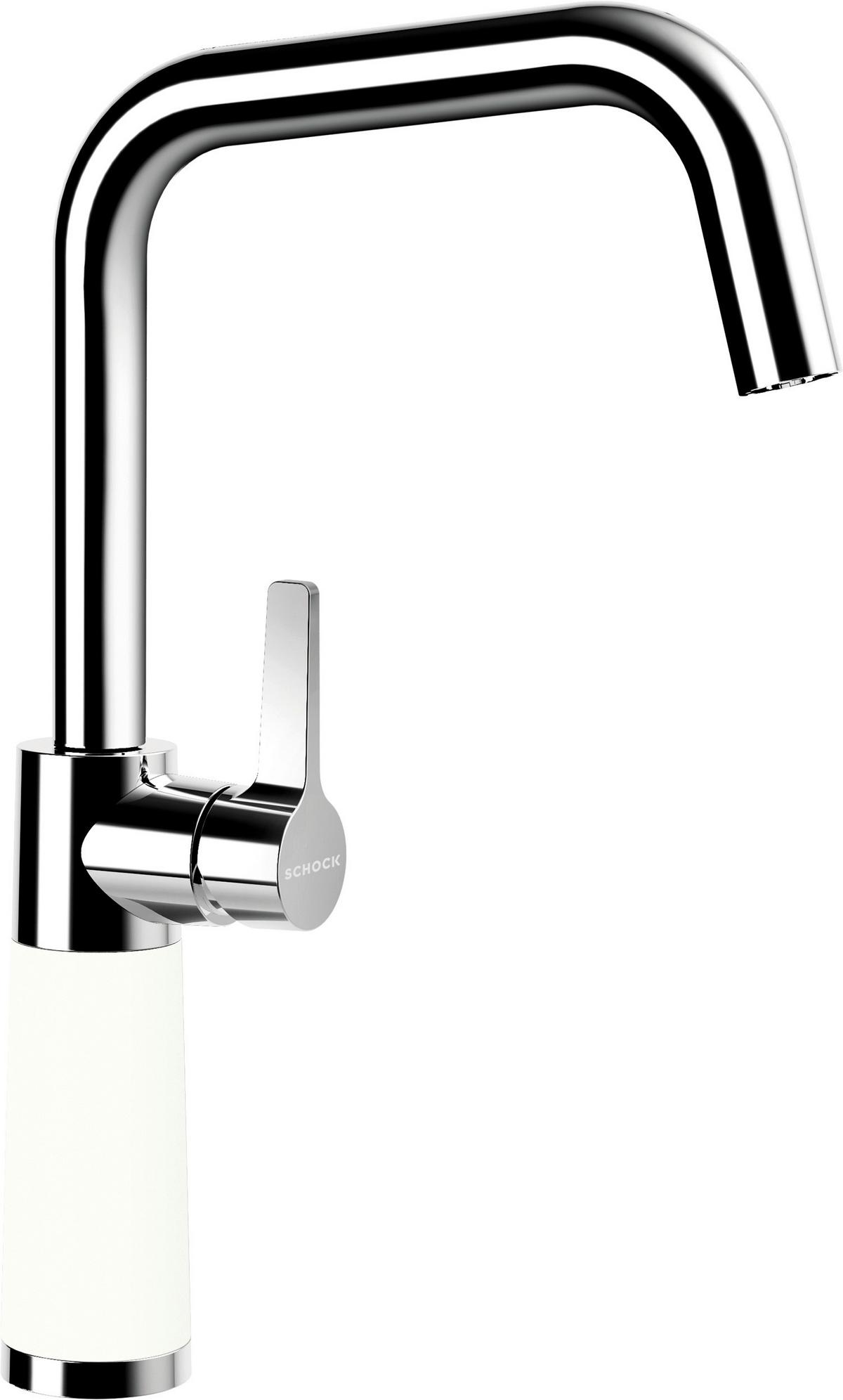 Küchenarmatur 556000DAY Hochdruck - Chromfarben/Weiß, Trend (35cm) - Schock