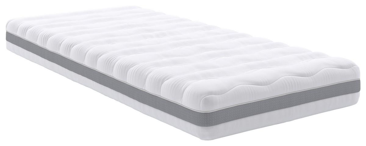 Taschenfederkernmatratze H3 ca. 90x200cm - Weiß, KONVENTIONELL, Textil (90/200cm) - Premium Living