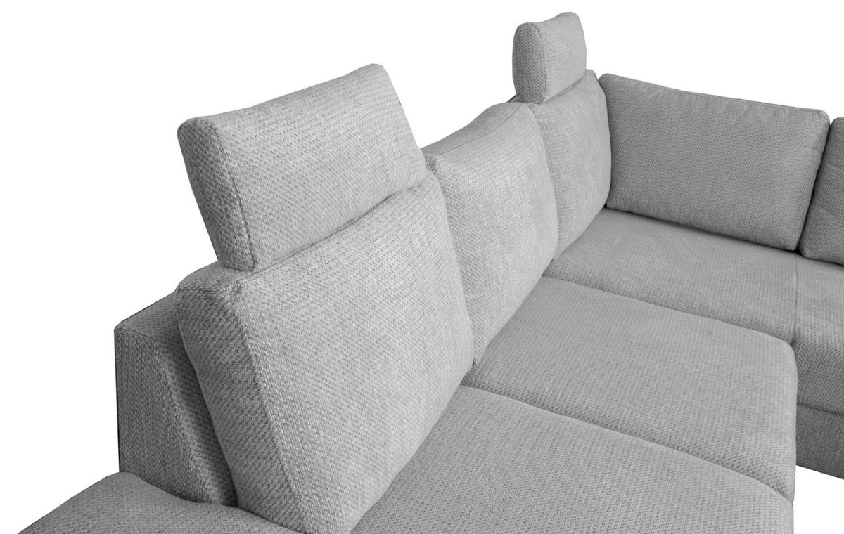 Coltar SARA L - negru/gri, Basics, textil (250/189cm) - Ondega