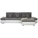 Kotna Sedežna Garnitura Enrico - siva/črna, Moderno, kovina/umetna masa (303/88/185cm) - Mömax modern living