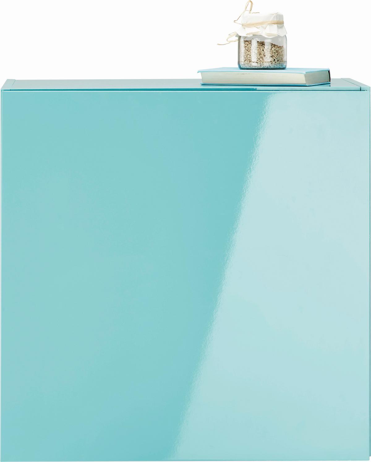 Hängeschrank in Hellblau Hochglanz - Hellblau, MODERN, Holzwerkstoff (60/60/34cm) - Mömax