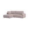 ECKSOFA GIA - Hellgrau/Schwarz, MODERN, Holz/Kunststoff (261/197cm) - Bessagi Home
