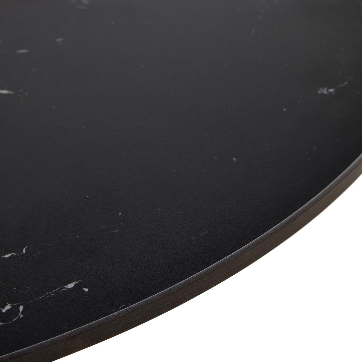 Stolić Lance - boje kroma/crna, Design, metal/keramika (70/44cm) - Modern Living