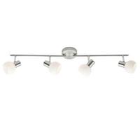 REFLEKTOR SUFITOWY 10532/05 BONA BA4 - kolor stalowy/przezroczysty, Konventionell, metal/szkło (94/19/11cm) - Brilliant